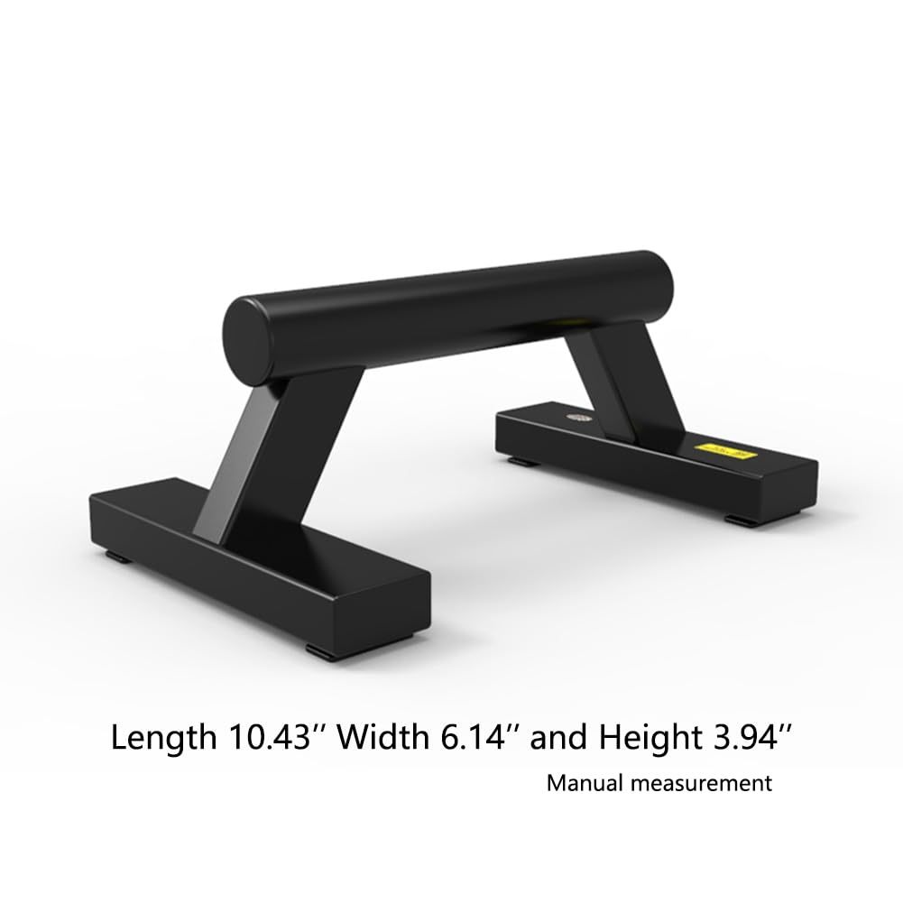 juperbsky Push Up Stands Bars Parallettes Set for Workout Exercise, 12" x 7"x 5.5" Black