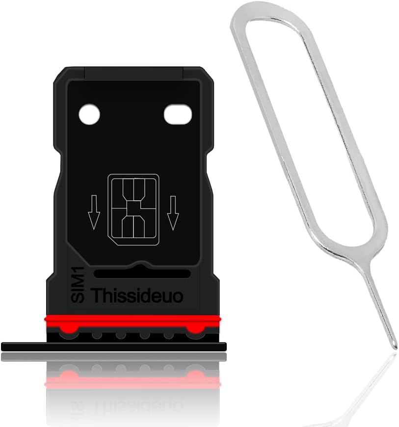 Generic 8 Replaceable Standard Durable Single SIM Card Tray Holder w/SIM Card Ejection Pin Compatible with OnePlus Pro