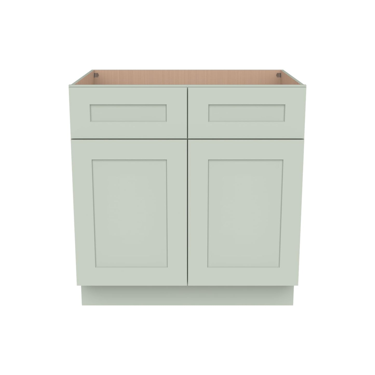 HCIOAN Solid Wood Frame Shaker Style RTA Sink Base Cabinet - 2 Doors, 1 False Drawer for Kitchen, Bathroom Vanity, Office Washroom (SK-Jade Green, 39" W x 24" D x 34.5" H)