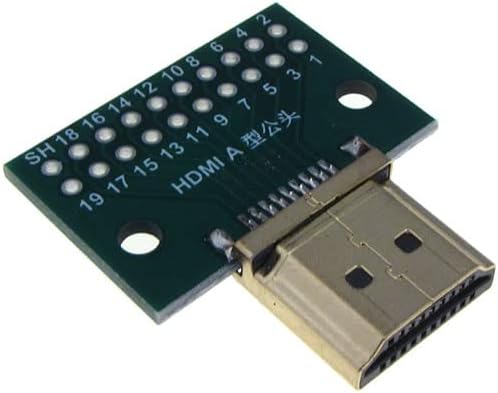 MDFLY 19P 2.54mm HDMI Male Connector Breakout Board Type A