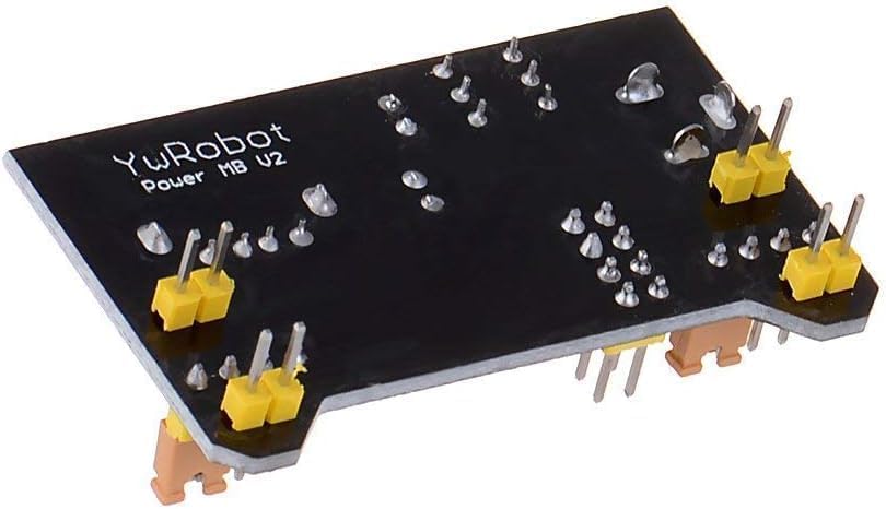 KEAcvise 10-Pack 3.3V/5V MB102 6.5-12V Dual Output Power Module - Compatible with Prototype Board, DC & USB Powered