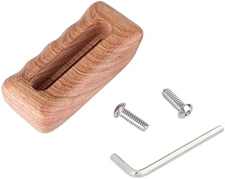 CAMVATE 1/4"-20 2828 Wooden Hand Grip with Mounting Groove for DSLR Camera Cage Kit(Left Hand)