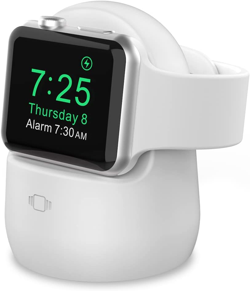 AHASTYLE 3, 2, SE3, SE2, 11 10 9 8 7 6 5 4 3 2 1 (49/46/45/44/42/41/40/38mm), iWatch Stand Silicone Charging Dock