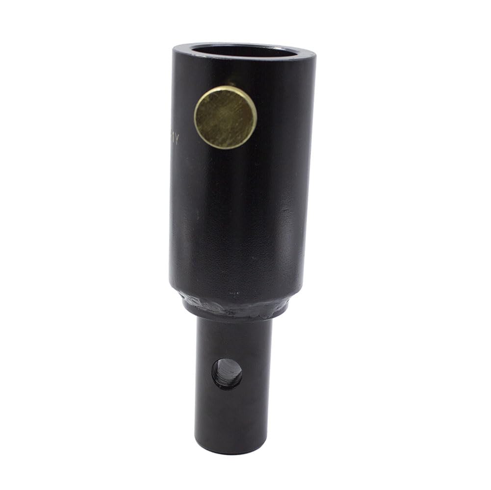 Auger Adapter 2-9/16 inch Female Round to 2 inch Male Round Auger Shaft Bit Adapter Conversion Bolt Pin