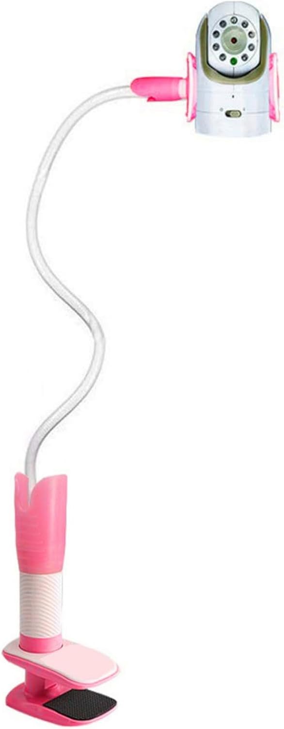 RSHuiOUXX Baby Monitor Holder Baby Camera Holder Baby Monitor Camera Mount Stand with Flexible Hose Adjustable Clip