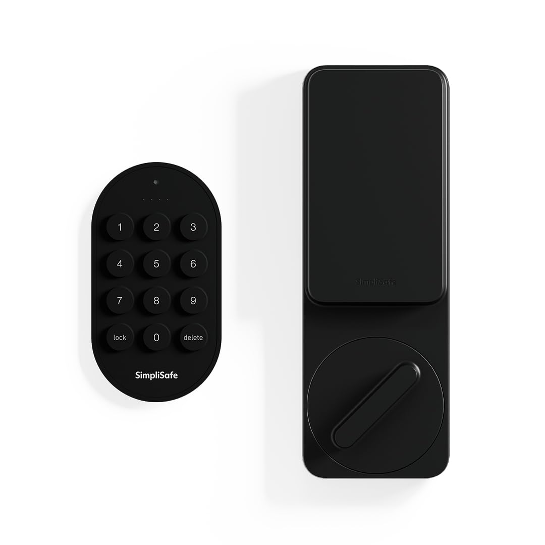 SimpliSafe Smart Lock Series 2 (Black) for The Gen 3 Home Security System