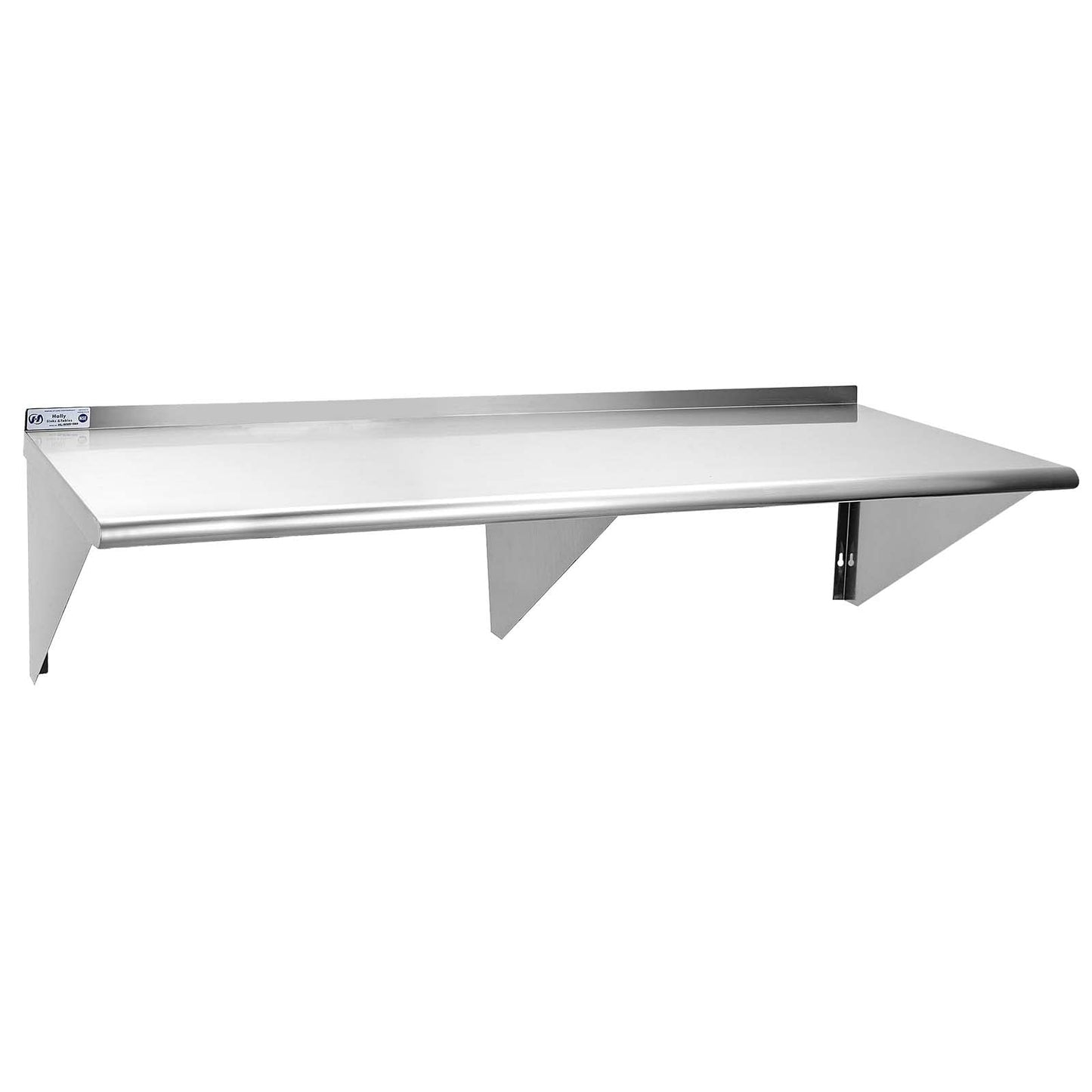 HALLY SINKS & TABLES H Stainless Steel Shelf 18 x 60 Inches, 450 lb, Commercial Wall Mount Floating Shelving for Restaurant, Kitchen, Home and Hotel