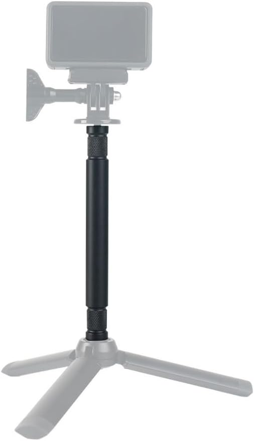 Akozon 1/4 Inch Selfie Stick Extension Pole Aluminum Alloy Tripod Mount Monopod Extension Rod with Thread for SLR