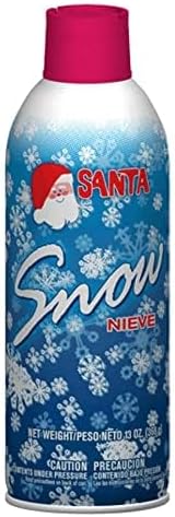 Santa Christmas Tree Snow Spray - 13 Ounces for Wreaths, Glass & Mirrors