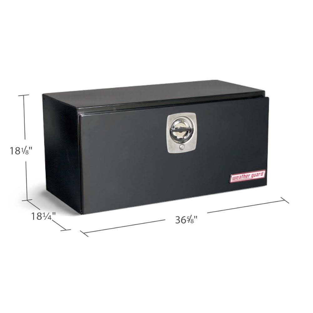 WEATHER GUARD (536502 Underbed Tool Box, Steel, Black