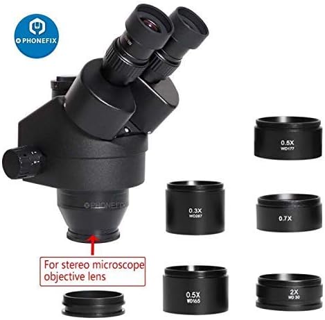 DIYPHONE SM07 0.7X Barlow Lens Super Widefield Assisted Auxiliary Len for SM Series Stereo Zoom Microscope