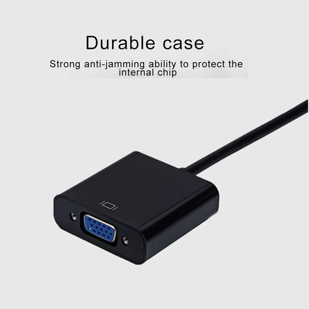 Zuya 1080P HDMI to VGA Adapter,Gold-Plated HDMI to VGA Adapter Converter Full HD External Video Card Multi Monitor