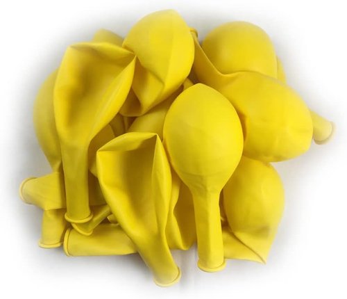 KADBANER Yellow Latex Balloons - 50 Pcs 12 Inch for Weddings, Birthdays & Baby Showers