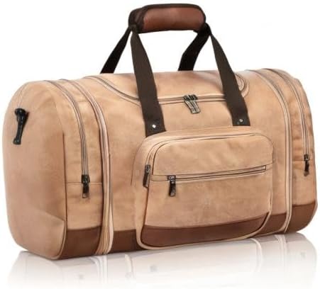 Dimayar Expandable Duffle Bag for Men, 50L Large-Capacity Weekender, Water-Resistant Mens Duffle Bags for Traveling, Lightweight & Durable Overnight Carry-On, Versatile Gym and Travel Bag
