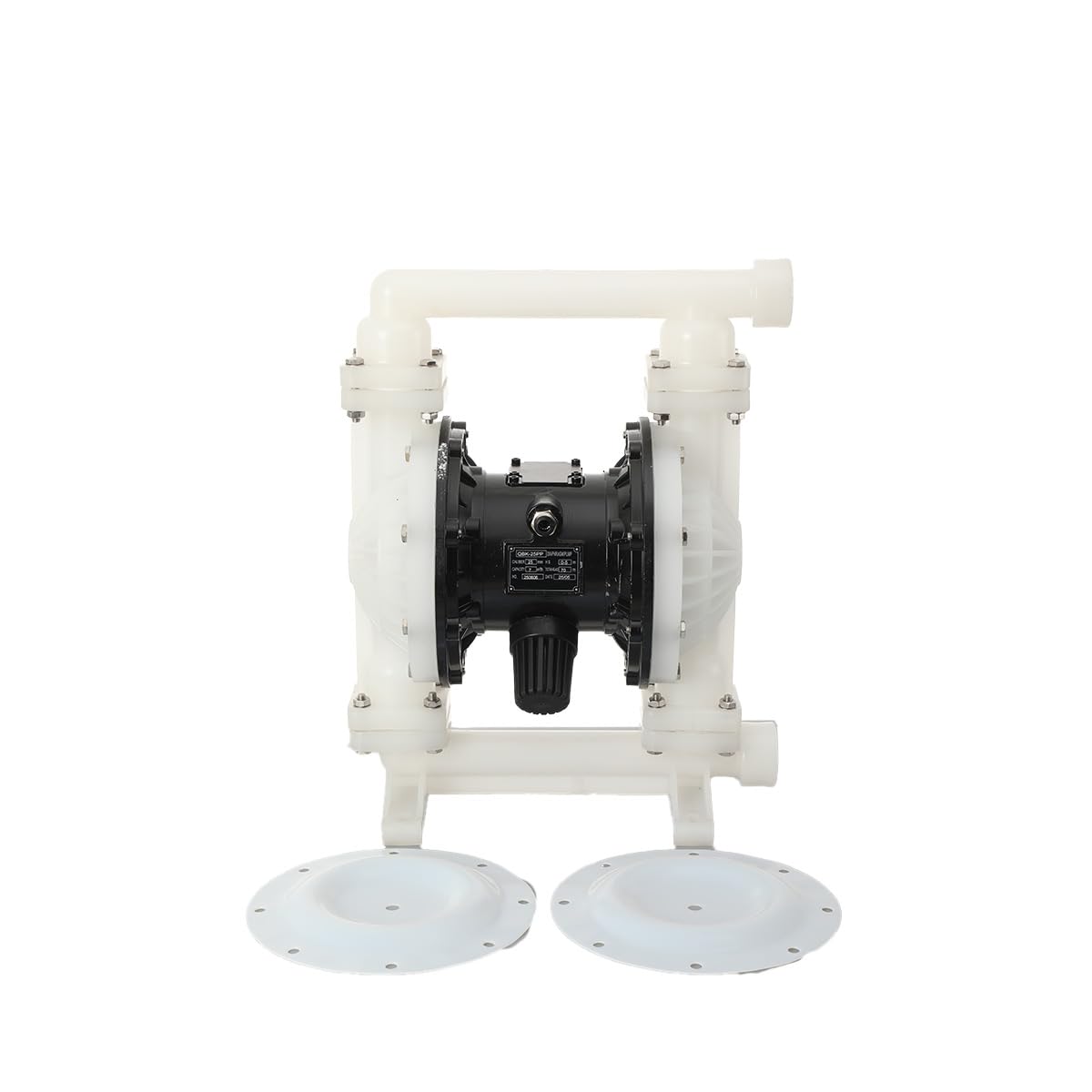 Cozyel Pneumatic double diaphragm pump, 1-1/2 inch inlet & outlet DN40, polypropylene body, 35GPM and Max 120pSI, chemical pump bleaching oil transfer
