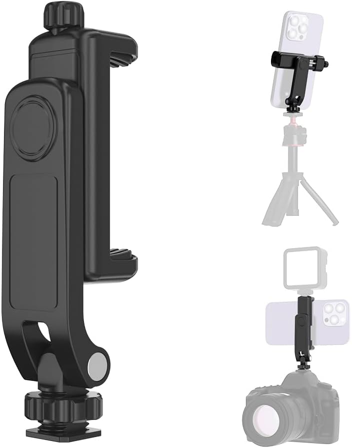 SOH Mingying 17/16/15/14, Flexible Phone Tripod Mount Adapter, Universal Smartphone Mount Adapter, Camera Cold/Hot Shoe