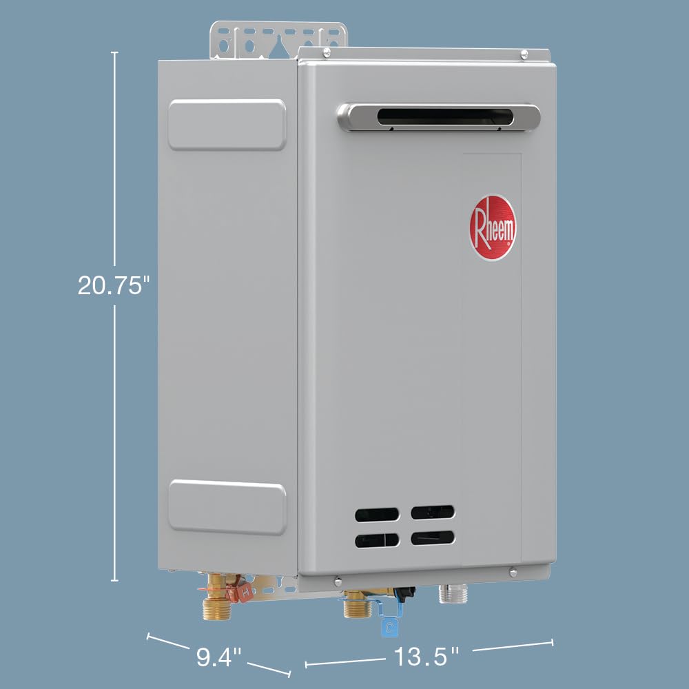 Rheem RTG-70XLP-3 High Efficiency Non-Condensing Outdoor Tankless Liquid Propane Water Heater 7.0 GPM, 160,000 BTUs