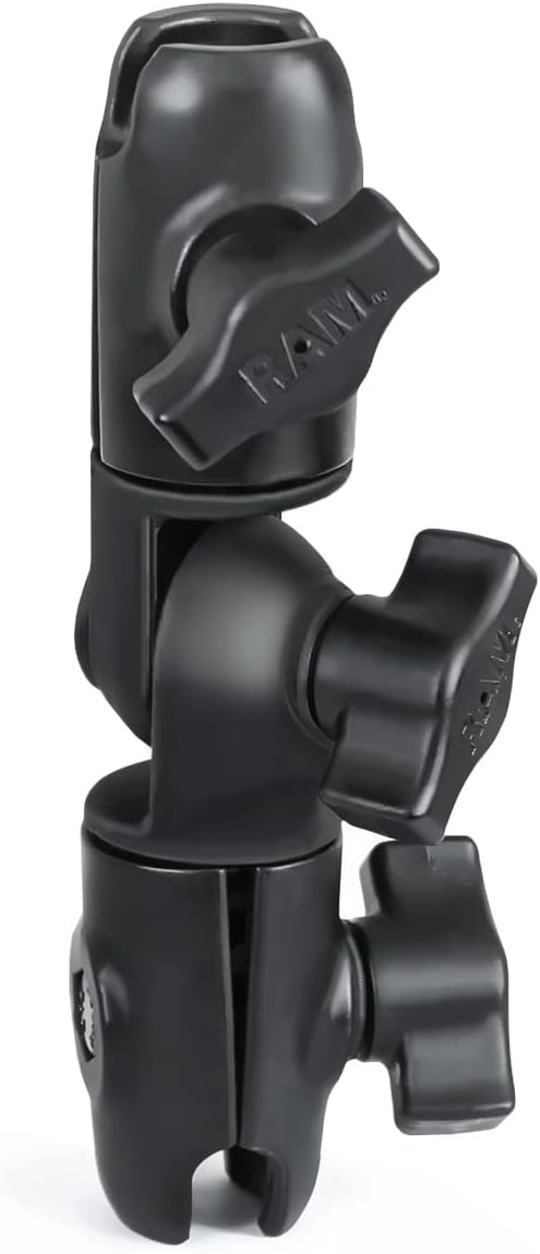 RAM MOUNTS 1" 360 180 RAP-B-200-2U Swivel Double Socket Arm, B Size Ball Articulating Mount with Rotation and Ratchet