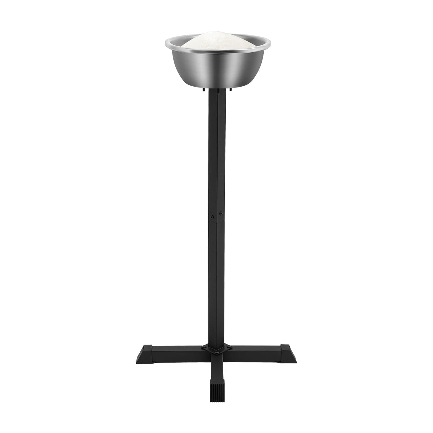 wruoiweods 21.6" x42.3" Portable Gym Chalk Stand, Freestanding Holder Gym Chalk Bowl, Compact & Lightweight, Fitness Chalk Holder Station with Bowl Bucket for Gymnastics Weight Lifting Climbing Sport