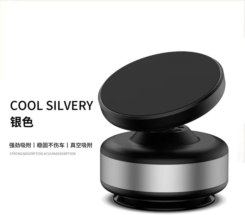 Boxgear 15W 360 N52 1) for MagSafe Wireless Charger Car Mount, Adjustable Magnetic Suction Phone Mount, Vacuum Phone