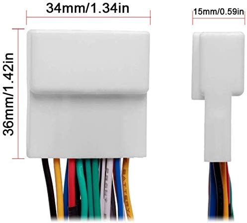 20-pin Subaru/2007-2019 70-7552 Headunit/Radio Wiring Harness with Steering Wheel Switch Wires Compatible with Nissan |