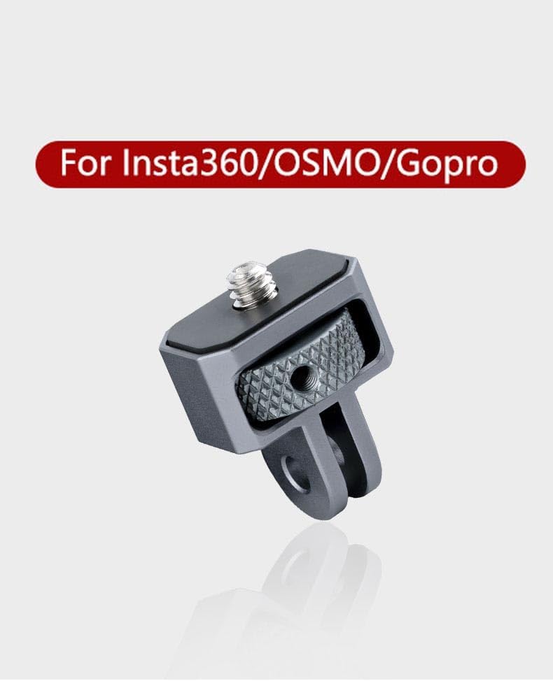 DUWUZEST 1/4"-20 Insta360 1/4 Inch Aluminum Camera Tripod Adapter Conversion Adapter Mounts Compatible with Gopro
