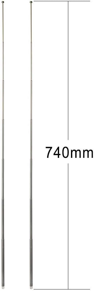 BINGFU 7 74cm (2-Pack) Sections Telescopic AM FM Antenna Portable Radio Antenna Replacement Compatible with Indoor