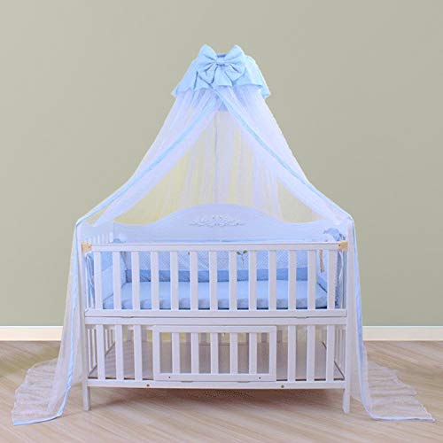 Joylife Baby Netting Baby Toddler Bed Crib Dome Canopy Netting (Blue)