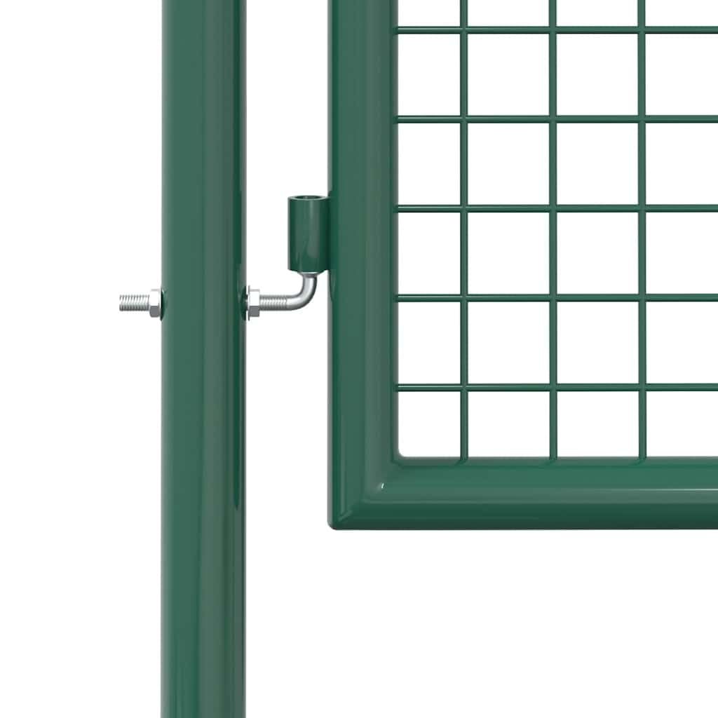 vidaXL Fence Gate Steel 39.4x29.5 Green