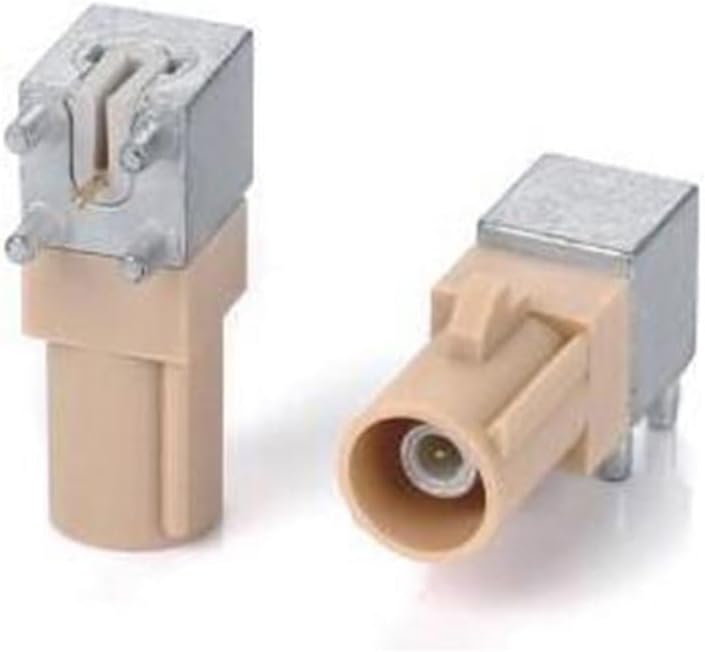 RF Coaxial Cable Connector, Fakra Video Connector I Male Right Angle Cable Connector PCB Mount for Car XM Radio GPS