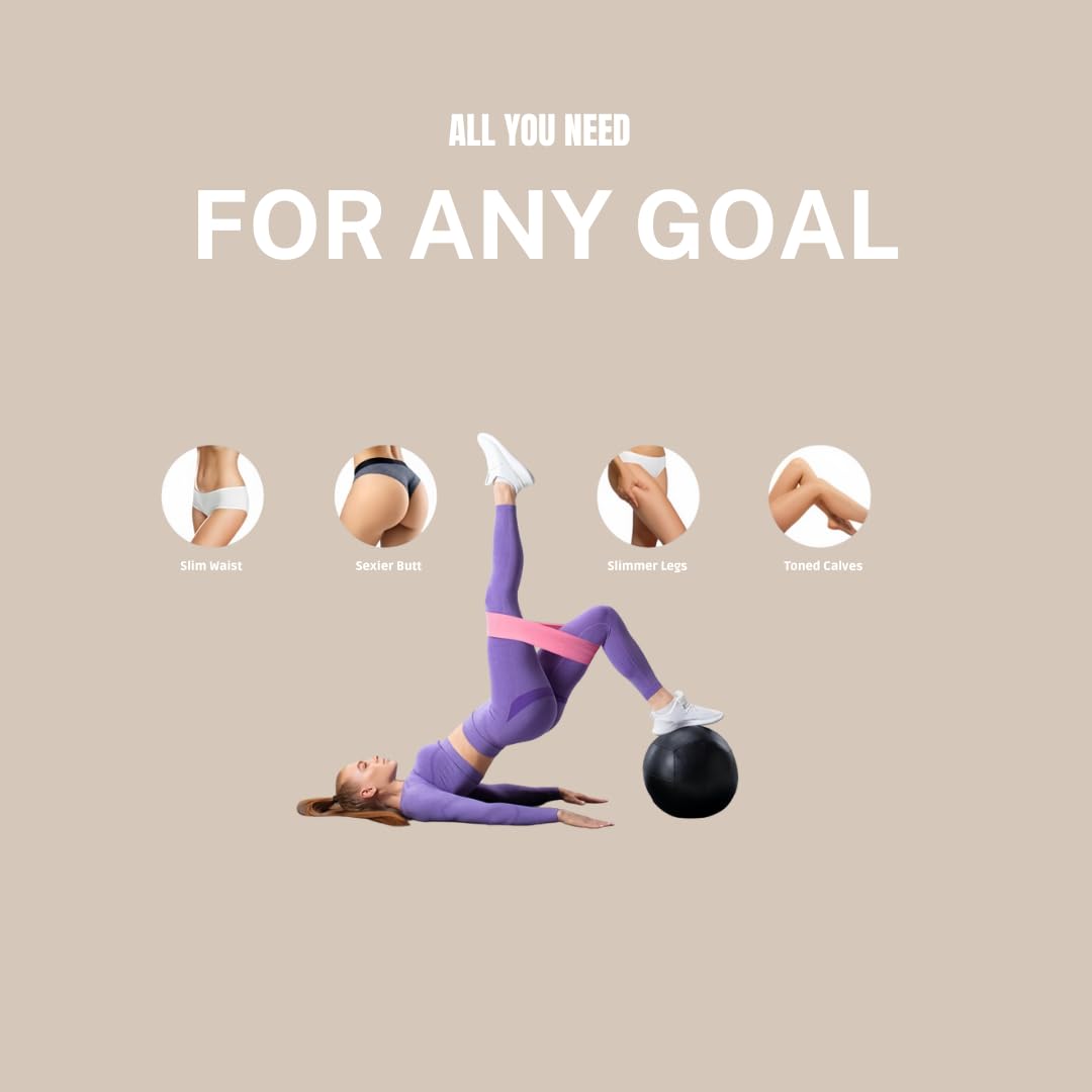 Pilates Kit for Home Workouts, Pilates Equipment Ring and Ball Set with Resistance Bands, Pilates Essentials Kit for Women, Home Pilates Workout Kit, Pilates Starter Kit for Women at Gym Studio Travel