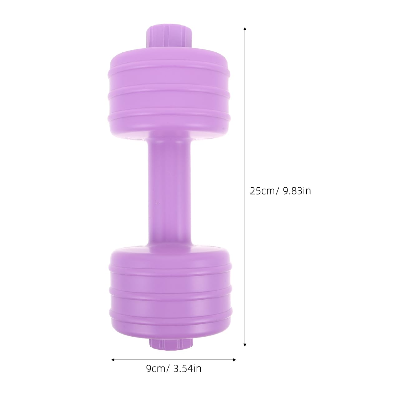 Abaodam Adjustable Dumbbell Shaped Water Bottles for Women 2 Pack Lightweight Fitness Equipment for Home Gym Office Body Shaping and Toning Arms Waist 9.84X3.54X3.54In