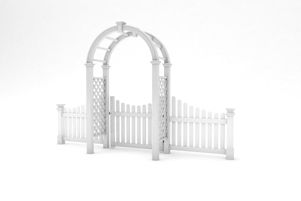 Vita Nantucket Legacy Arbor with Gate and Wings
