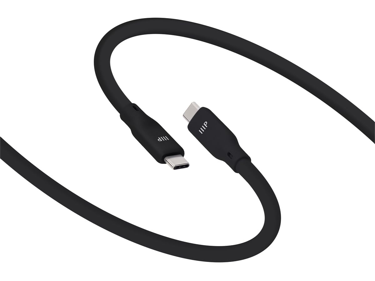 USB4 2 6ft Monoprice Gen Silicone Cable Black