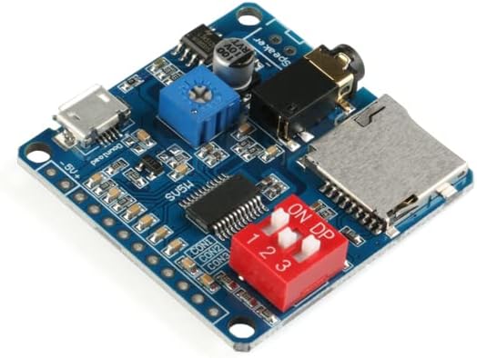 JESSINIE DY-SV5W MP3 32G Voice Playback Module Player Music Voice Board IO Trigger UART Serial Adapter Control Playback
