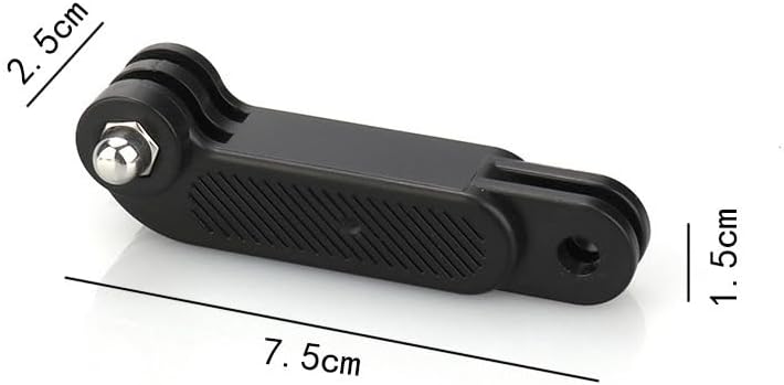 ThtRht 2 Pack Action Camera Curved Extension Arm Adjustable Rotating Camera Mount Joint Adapter for Mobile Phone Chest