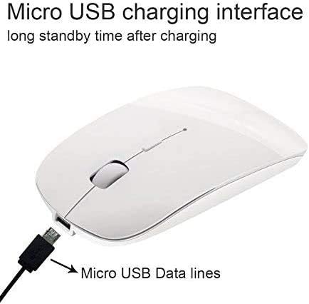 Tsmine 3 Bluetooth Wireless Mouse - Slim Rechargeable, Noiseless Click & Adjustable DPI Levels for Laptop, Tablet