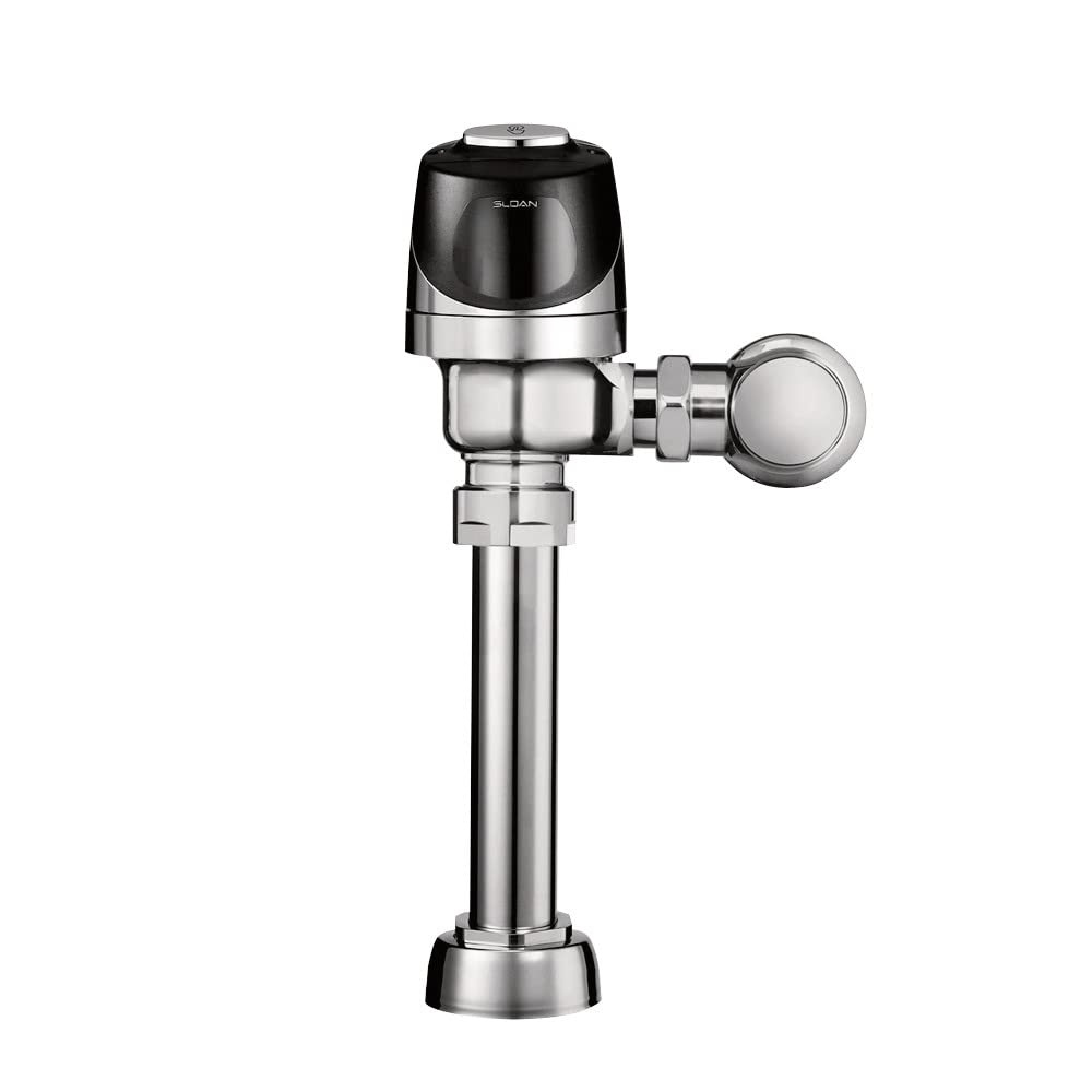 Sloan G2 Optima Plus 8110 Exposed Sensor Water Closet Flushometer, 3.5 GPF Flush Valve - Single Flush, Fixture Connection Top Spud, Battery Powered Infrared Sensor, Polished Chrome Finish, 3250404