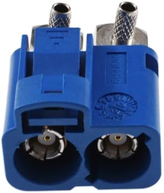 keisnoaja RG316 RG174 15mm 50ohm Fakra SMB C Double Female Right Angle RF Coaxial Adapter, Fakra C Double Female