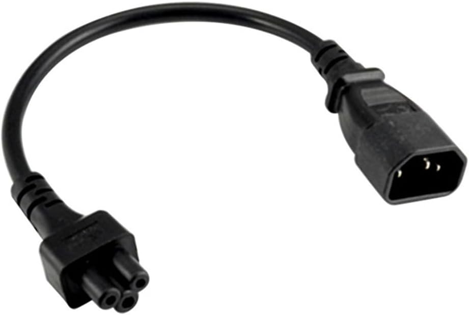 TEWOXIN 0.3M C14 C5 250V 10A, (0.3M C14 C5 IEC to Power Cord, for Laptop Power Supply, Monitor, Printer and More