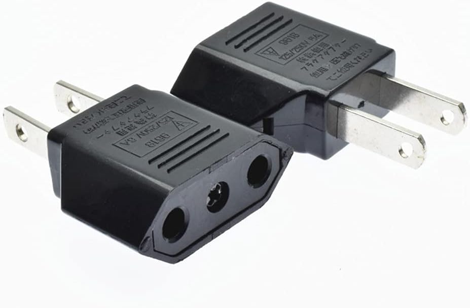 ALINNA (1 Pack) GRLRCR EU Europe to US USA America Travel Plug Adapter AC Outlet Power Converter