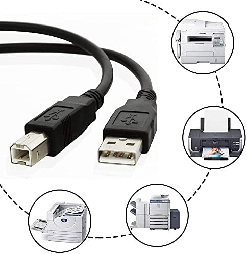 Marg A526 C4280 C5280 USB Cable PC Laptop Data Sync Transfer Cord for HP Photosmart All-in-One Printer Scanner Copier