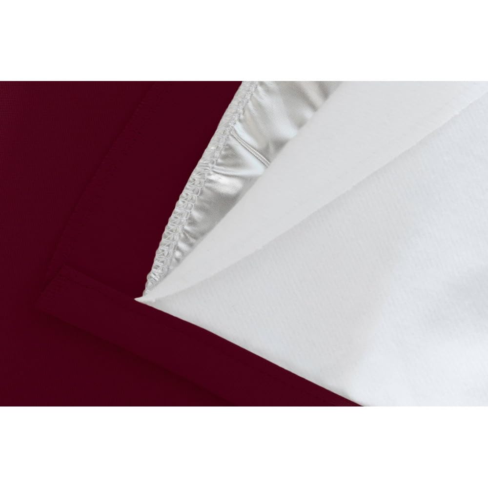 Moondream DecibelControl™ 3-in-1 Soundproof Curtain | Noise Reduction | Thermal Insulation | 100% Blackout | Patented Technology | Made in Europe | Grommet | 55" W x 95" L | Red - Garnet MC330