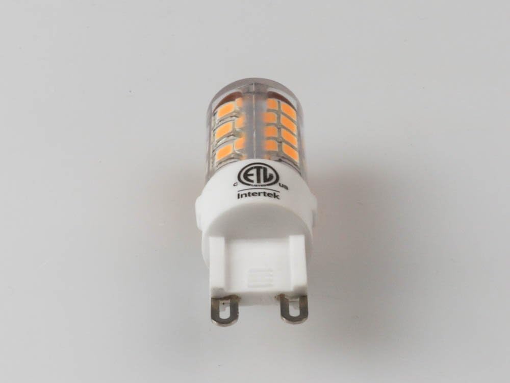 Bulbrite LED Mini T4 Bi-Pin Base Light Bulb, 40W Equivalent, 3000K, Clear, 2-Pack, Model 770579