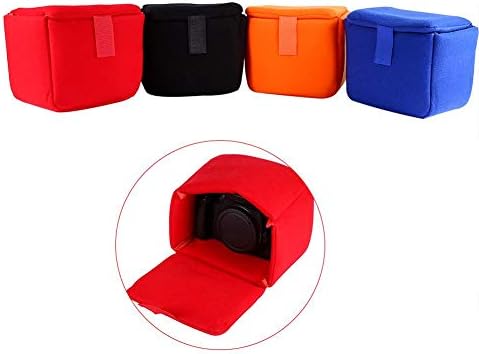 Tbest Travel Padded Camera,Small Mirrorless Camera Insert DLSR Camera Bag Insert Padded Shockproof Foldable Camera