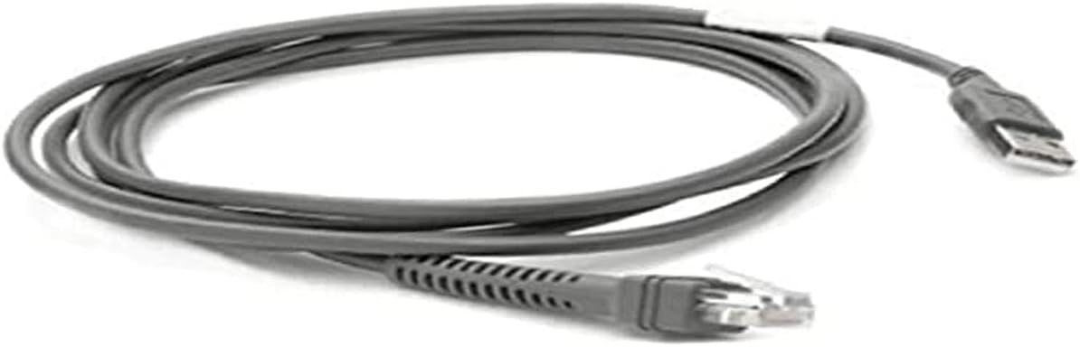 CBA-U21-S07ZBR 2.1 DS2208-SR) Zebra - Serial Cable (Black, m, USB, EAS, Male Connector/Male Connector