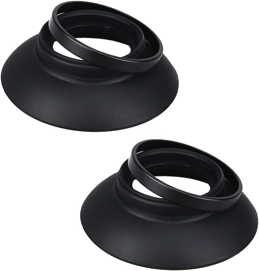 FANZR DK-19 D810 D810A D800 D800E D700 F6 D5 (2 Pack) Eyecup Eyepiece Viewfinder for Nikon Camera