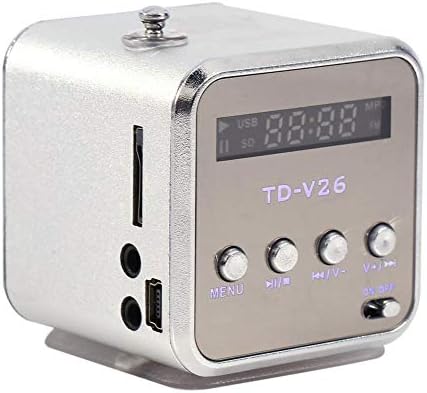 Zerone MP3 600mAh Portable FM Radio with Stereo Speakers SD TF Card Player USB Playback Rechargeable Battery Mini