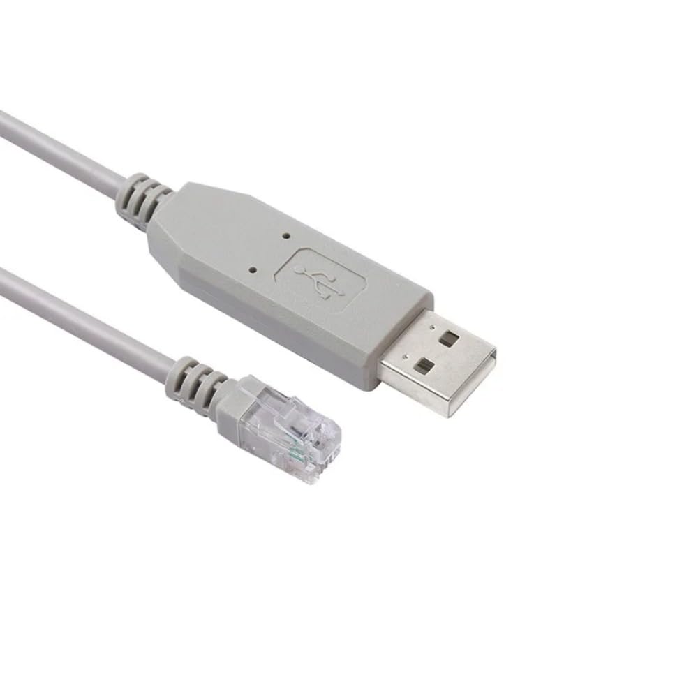 Cutesliving RS232 RJ9 4P4C PL2303GT Chipset Control(Grey,3.3FT) USB Serial to Update Firmware Cable with Prolific