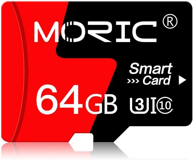 MORIC 2 Pack 64GB Card,C10 A1 Micro SD Card with Adapter High Speed Memory Memory TF Card for Camera/Dash